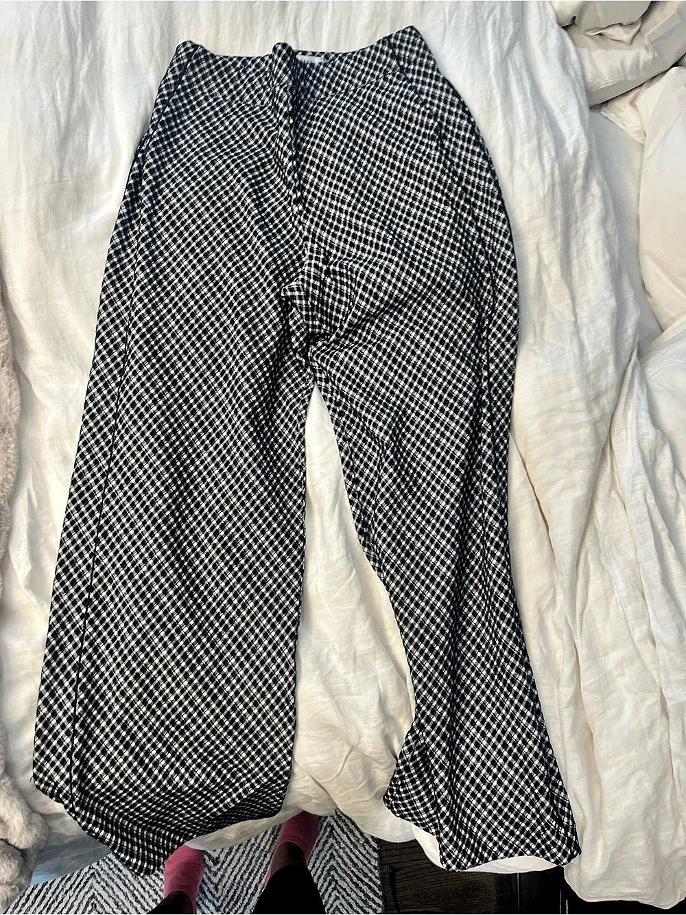 Spanx Wide Leg Pants in Black & White